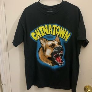 Chinatown market place German shepherd tee black L